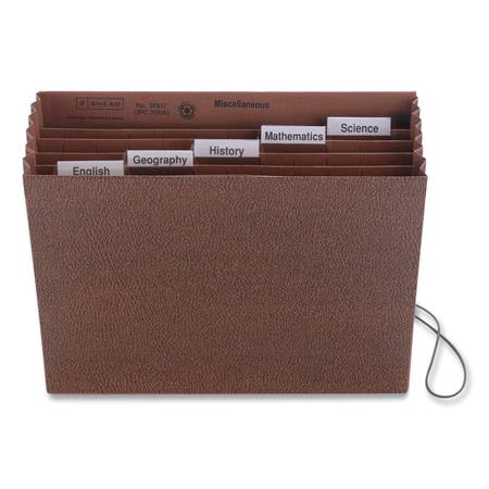 SMEAD Expanding File, Letter, 1/5 Tab, 6 Pockets, Redrope 70540